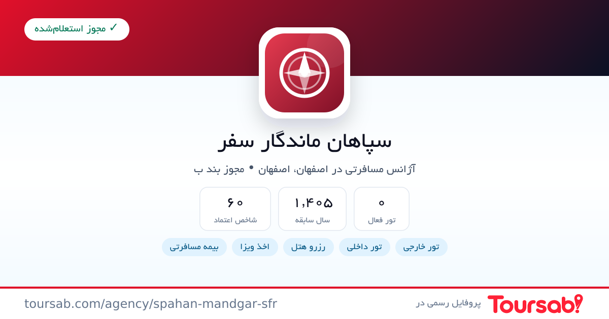 کارت معرفی سپاهان ماندگار سفر