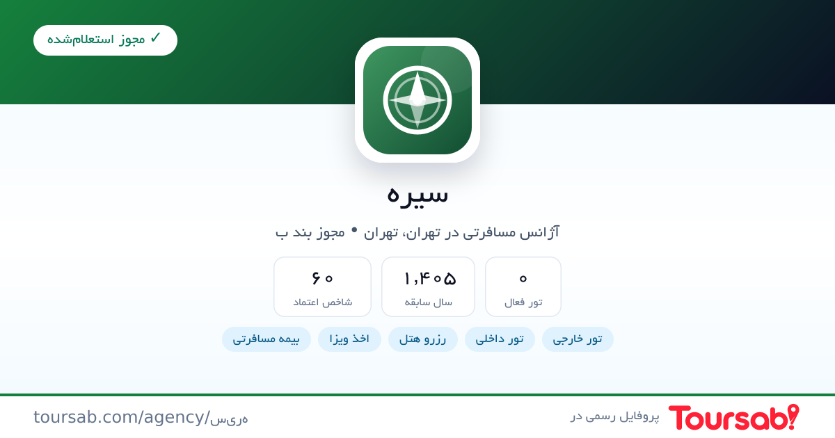 کارت معرفی سیره