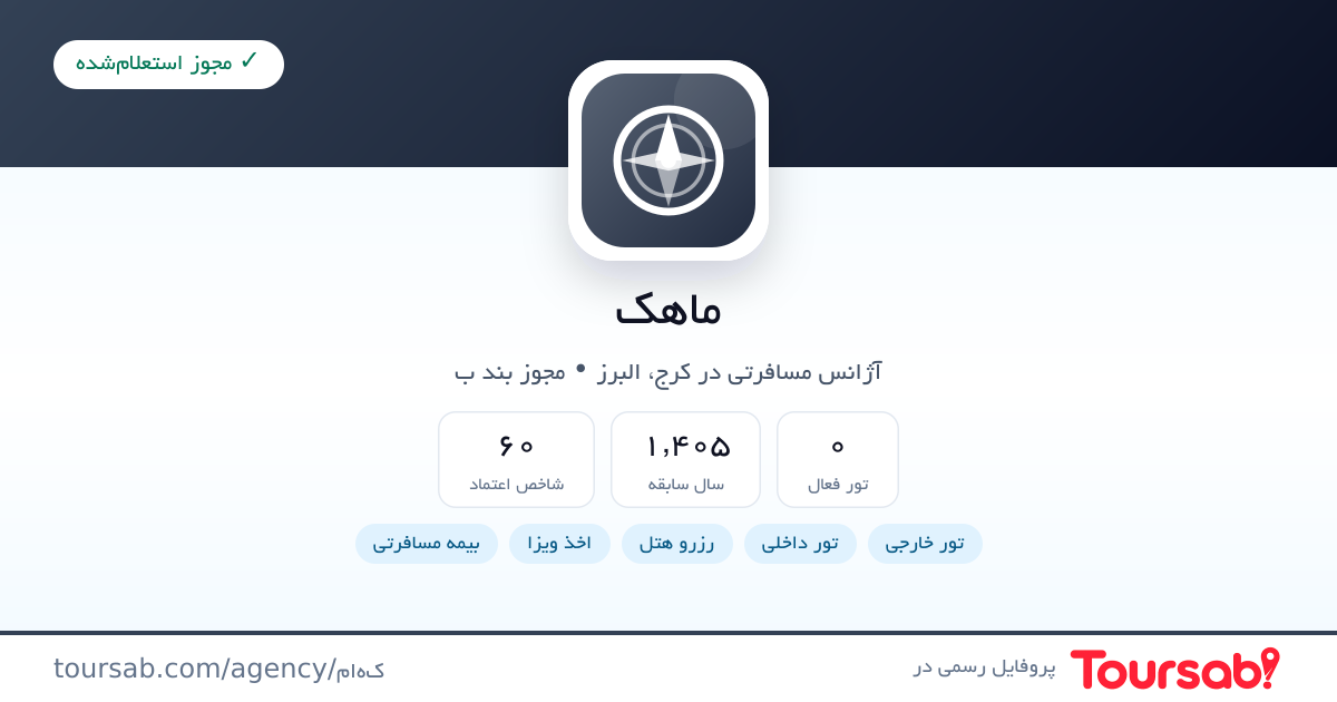 کارت معرفی ماهک